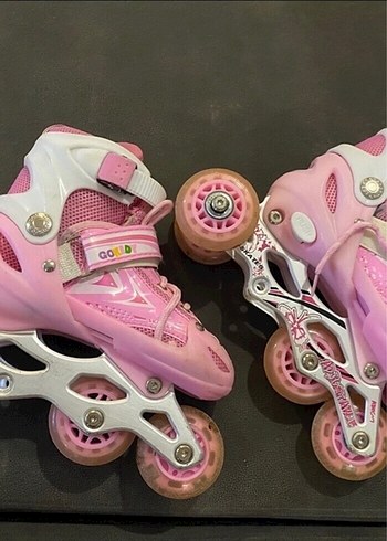 20 Beden Kız Paten Ayakkabı Pastel Pembe