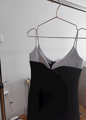 Siyah The Latest Thing V Yakalı Uzun İnce Kadın Elbise - Görsel 5