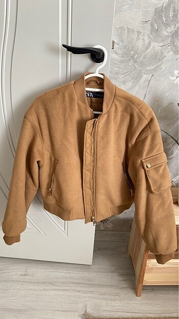Zara bomber ceket kaşe