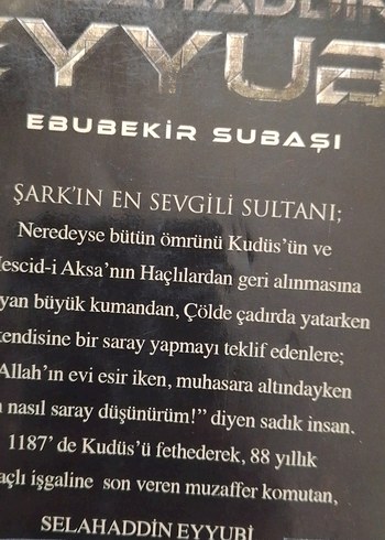 Kudüs Fatihi Selahaddin Eyyubi Tarihi Roman - Görsel 2