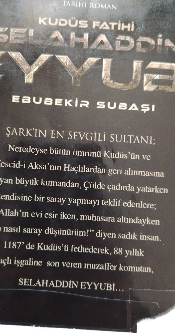 Kudüs Fatihi Selahaddin Eyyubi Tarihi Roman - Görsel 2