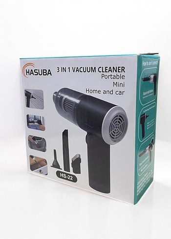 HASUBA HS-22 ŞARJLI MİNİ ARAÇ SÜPÜRGESİ