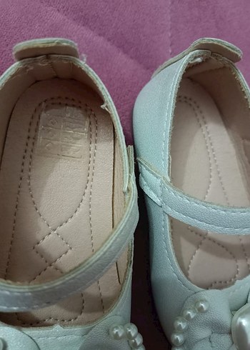 Kız Çocuk Beyaz Fiyonklu Babet Ayakkabı - Görsel 2