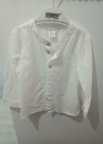 Bebek Erkek Beyaz Denim Takım - Görsel 2