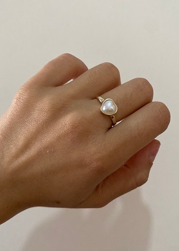 Minimalist İnci Detaylı Kadın Yüzük