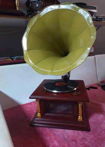 antika gramofon mükemmel - Görsel 3