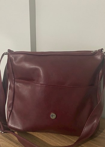 Diğer Bordo Erkek Omuz Çantası Tokalı