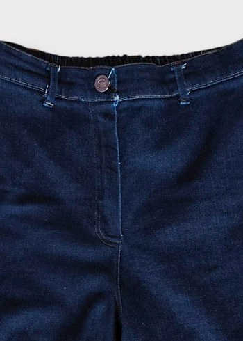 diğer Beden lacivert Renk Lacivert Midi Kadın Denim Pantolon