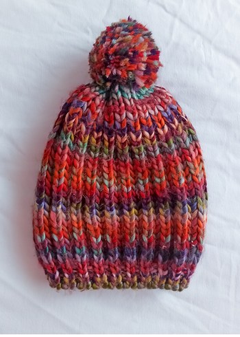 Renkli Örgü Kadın Bere F&F - Görsel 2