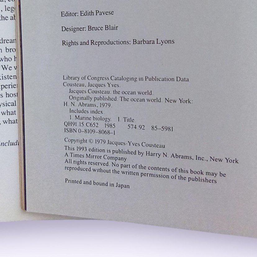 Jacques Cousteau - The Ocean World Kitabı - Görsel 5