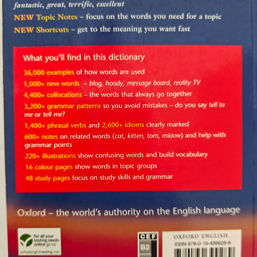 Oxford Wordpower Dictionary Sözlük - Görsel 4