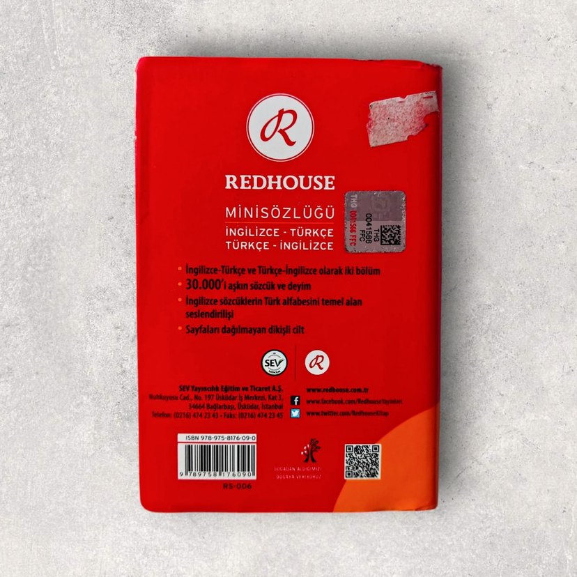 Redhouse İngilizce-Türkçe Mini Sözlük - Görsel 5