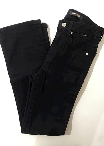 m Beden Siyah Maria High Rise Flare kot pantolon