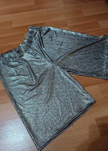 Parlak Gri Pilili Atlet ve Mini Şort takım - Görsel 6