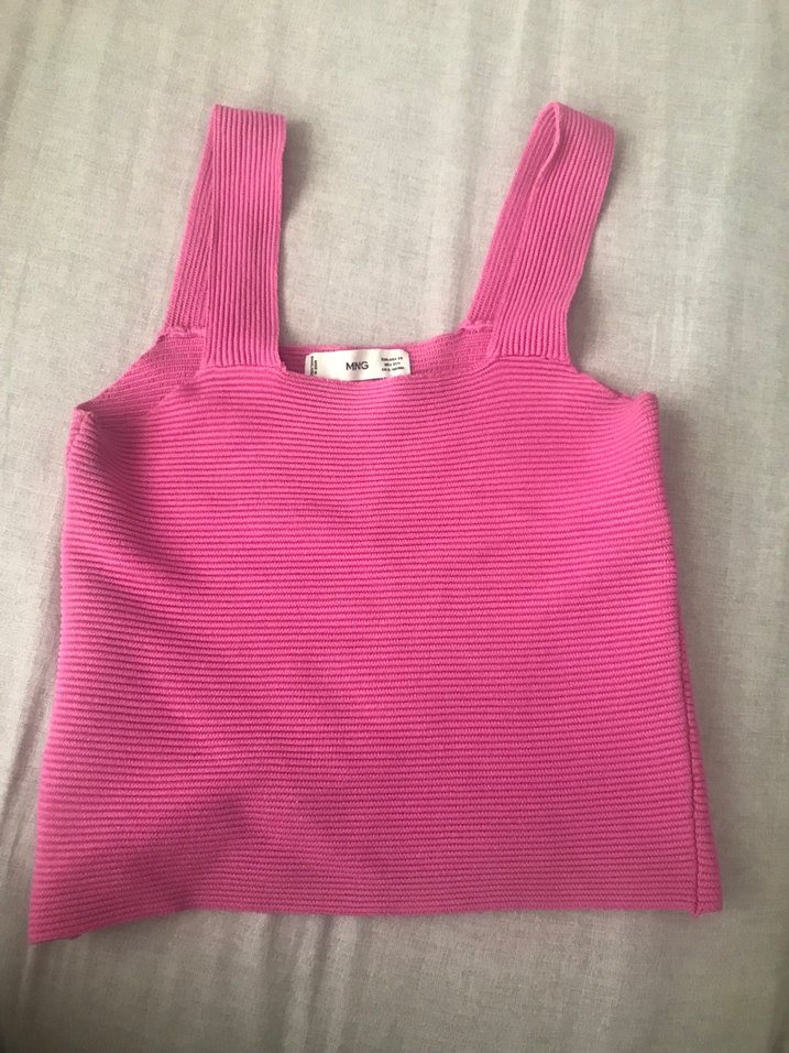 Pembe Triko Atlet, Kayık Yaka, Düz - Görsel 3