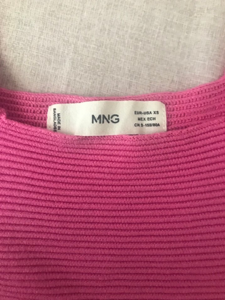 Pembe Triko Atlet, Kayık Yaka, Düz - Görsel 2