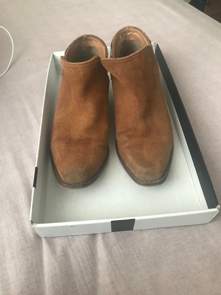 Kahverengi Süet Bohem Topuklu Kadın Bot mango - Görsel 2