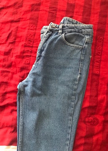 Kadın  Bol Kesim Denim Pantolon - Görsel 4