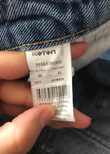 Kadın  Bol Kesim Denim Pantolon - Görsel 2