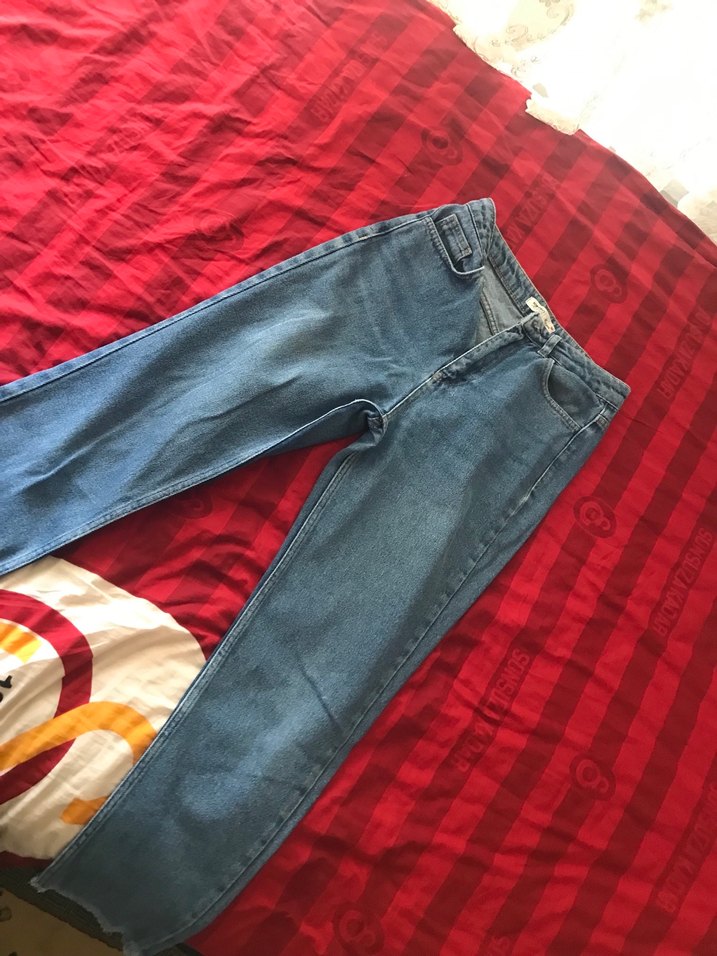 Kadın  Bol Kesim Denim Pantolon - Görsel 3