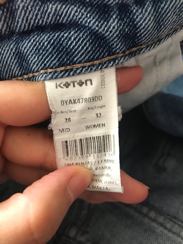Kadın  Bol Kesim Denim Pantolon - Görsel 2