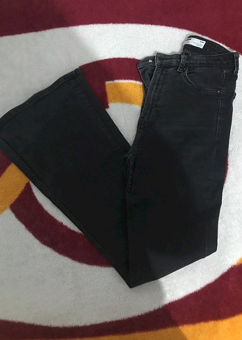 Siyah Kot Kadın Denim Pantolon - Görsel 2