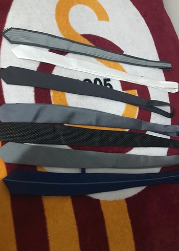 Erkek Çok Renkli Gri Kravat Seti 7 tane 500 TL - Görsel 5