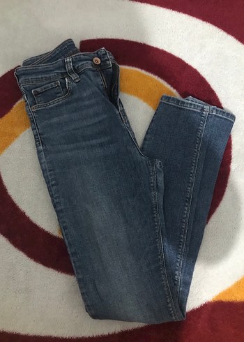 Kadın koyu Mavi Kot Pantolon - Görsel 4