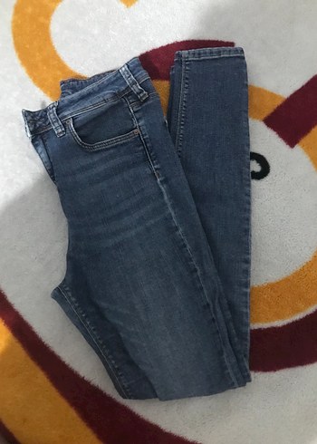 Kadın koyu Mavi Kot Pantolon - Görsel 2