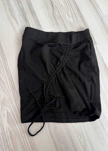 Siyah Drapeli Mini Spor Etek