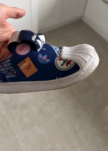 Erkek Çocuk Mavi Baskılı Cırt Cırtlı Spor Ayakkabı - Görsel 2