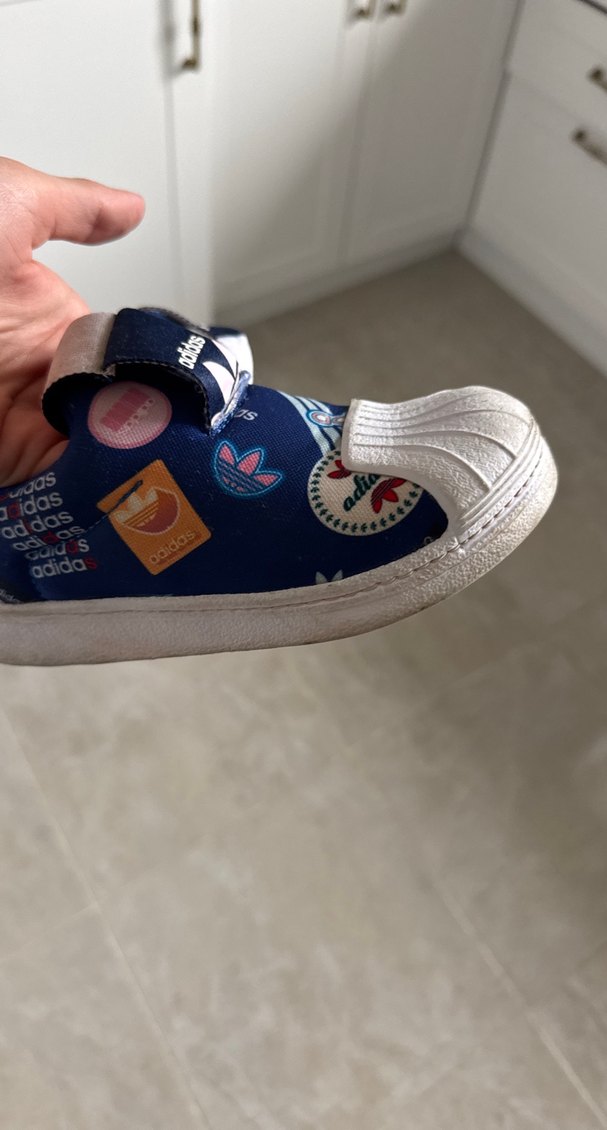 Erkek Çocuk Mavi Baskılı Cırt Cırtlı Spor Ayakkabı - Görsel 2