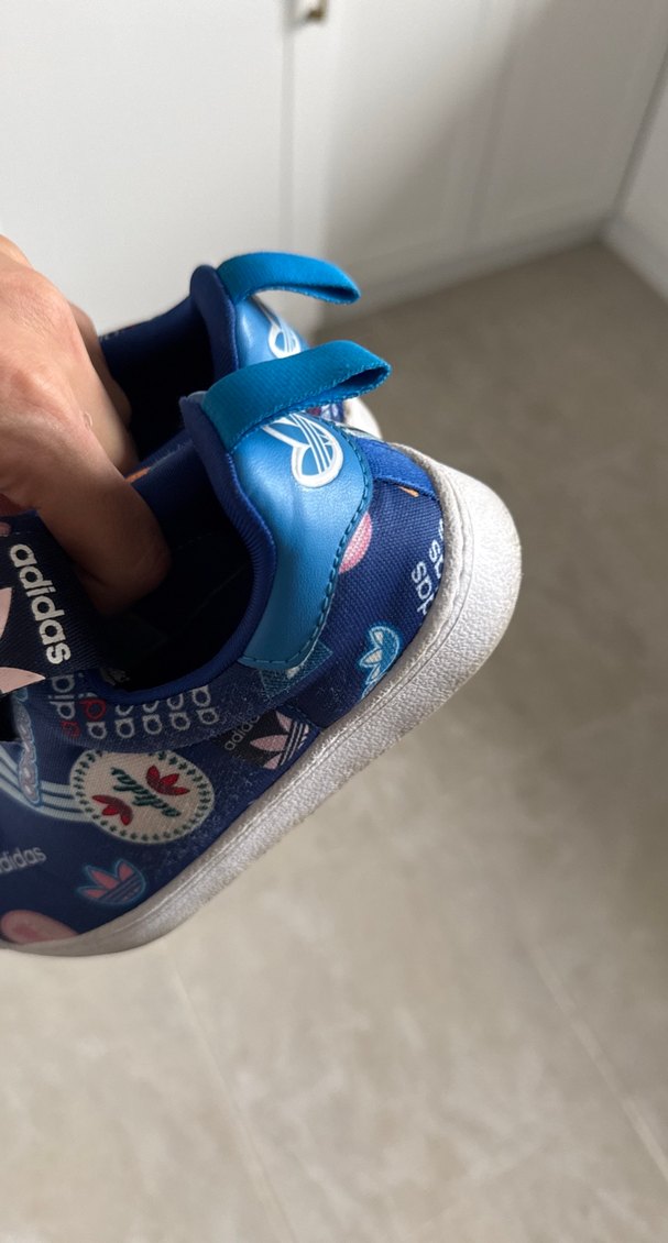 Erkek Çocuk Mavi Baskılı Cırt Cırtlı Spor Ayakkabı - Görsel 3