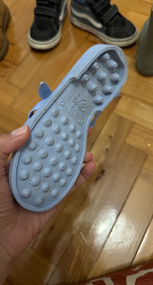 Pastel Mavi Unisex Çocuk Kauçuk Sandalet - Görsel 2