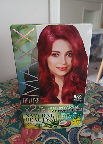 Maxx Deluxe Doğal Güzellik Saç Boyası 5.65 Nar Kızılı