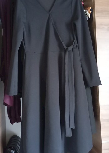 Gri Midi Uzunlukta Kadın Salaş Bornoz - Görsel 2