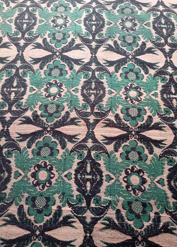 Koyu Yeşil Desenli Geleneksel kilim - Görsel 3