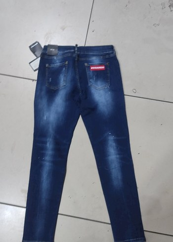 DSquared2 Erkek Lacivert Regular Fit Denim Kot Pantolon