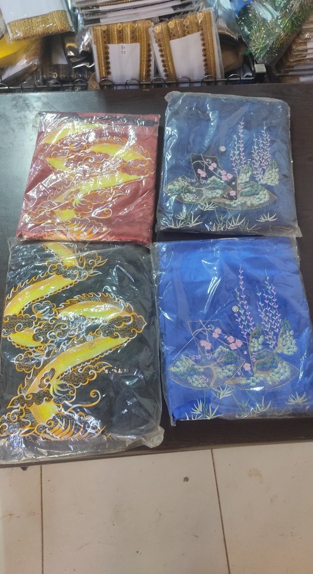 Nakışlı Uzun Bordo Kadın Sabahlık kimono - Görsel 3