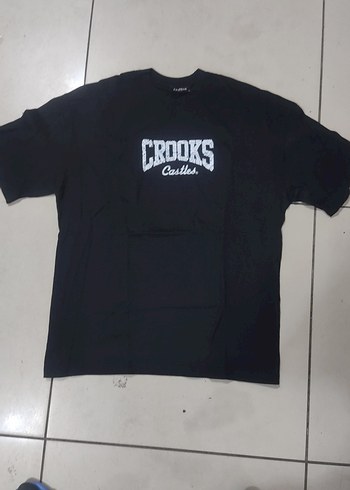 Crooks & Castles Siyah Oversize Tişört
