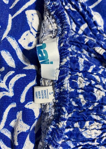 Mavi Askılı Mini Bohem Büstiyer - Görsel 3