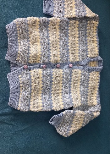 Bohem Stil Erkek Çocuk Triko Hırka Gri