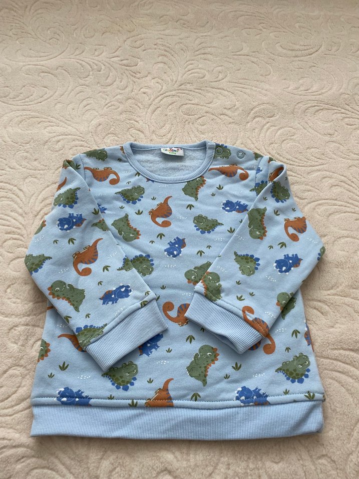 Gri Kısa Kollu Örme Bebek Body - Görsel 4