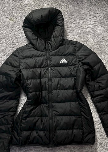 Adidas Siyah Adidas Kadin Kapusonlu Kislik Mont