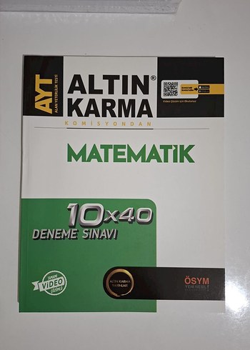 Altın Karma AYT Matematik 10x40 Deneme Sınavı