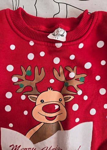 Diğer Kırmızı Bebek Noel Temalı Takım