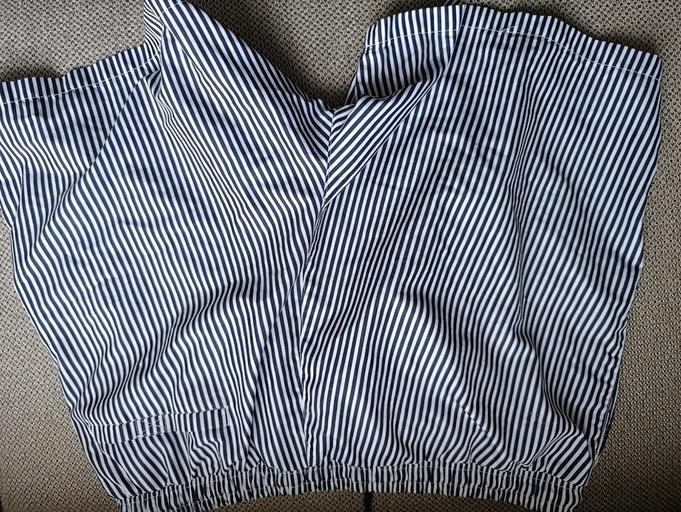 Gri Çizgili Erkek Yüzme Şortu - Görsel 3