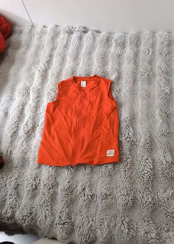 Kırmızı Fermuarlı Erkek Çocuk Sweatshirt - Görsel 3