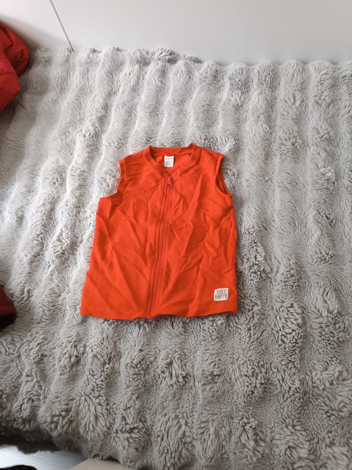 Kırmızı Fermuarlı Erkek Çocuk Sweatshirt - Görsel 3