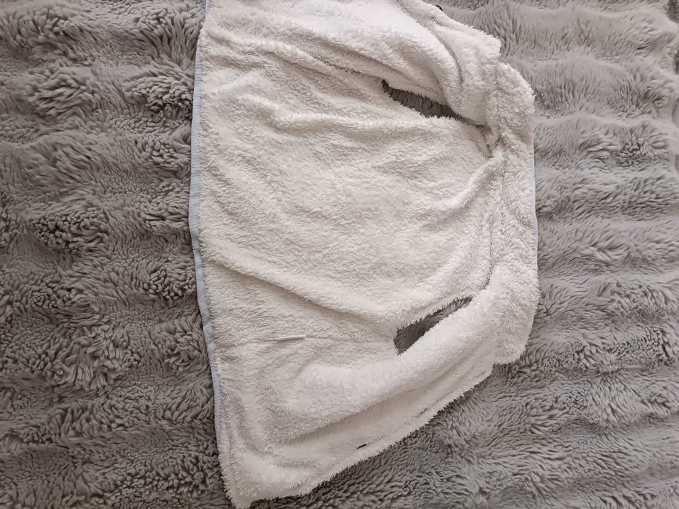 Çocuk Beyaz Keten Düğmeli Yelek - Görsel 3